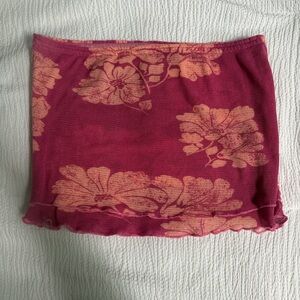 Free people Floral Pink Shirt